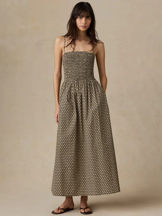 Faherty Coastal Poplin Lucia Dress