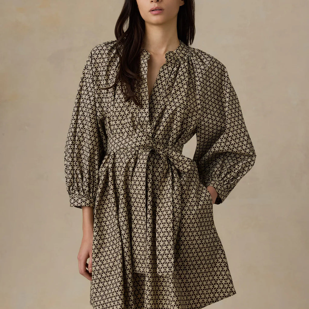 Faherty Coastal Poplin Kaia Mini Dress