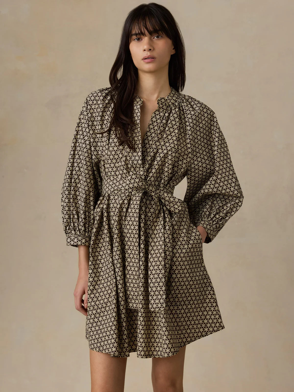 Faherty Coastal Poplin Kaia Mini Dress