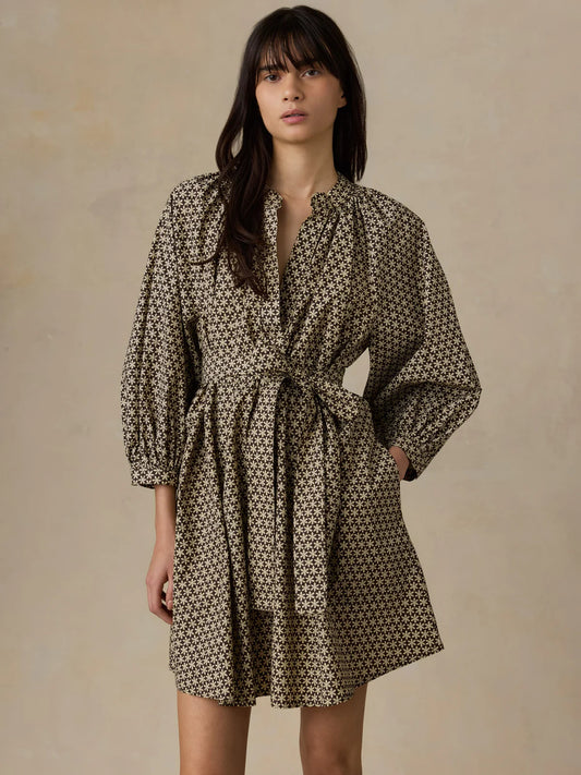 Faherty Coastal Poplin Kaia Mini Dress
