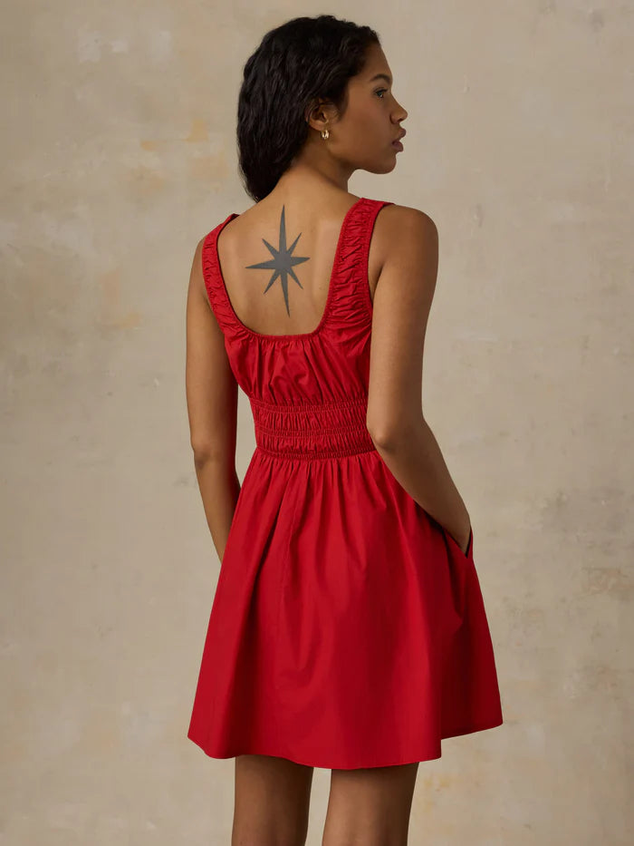 Faherty Coastal Poplin Sunseeker Mini Dress