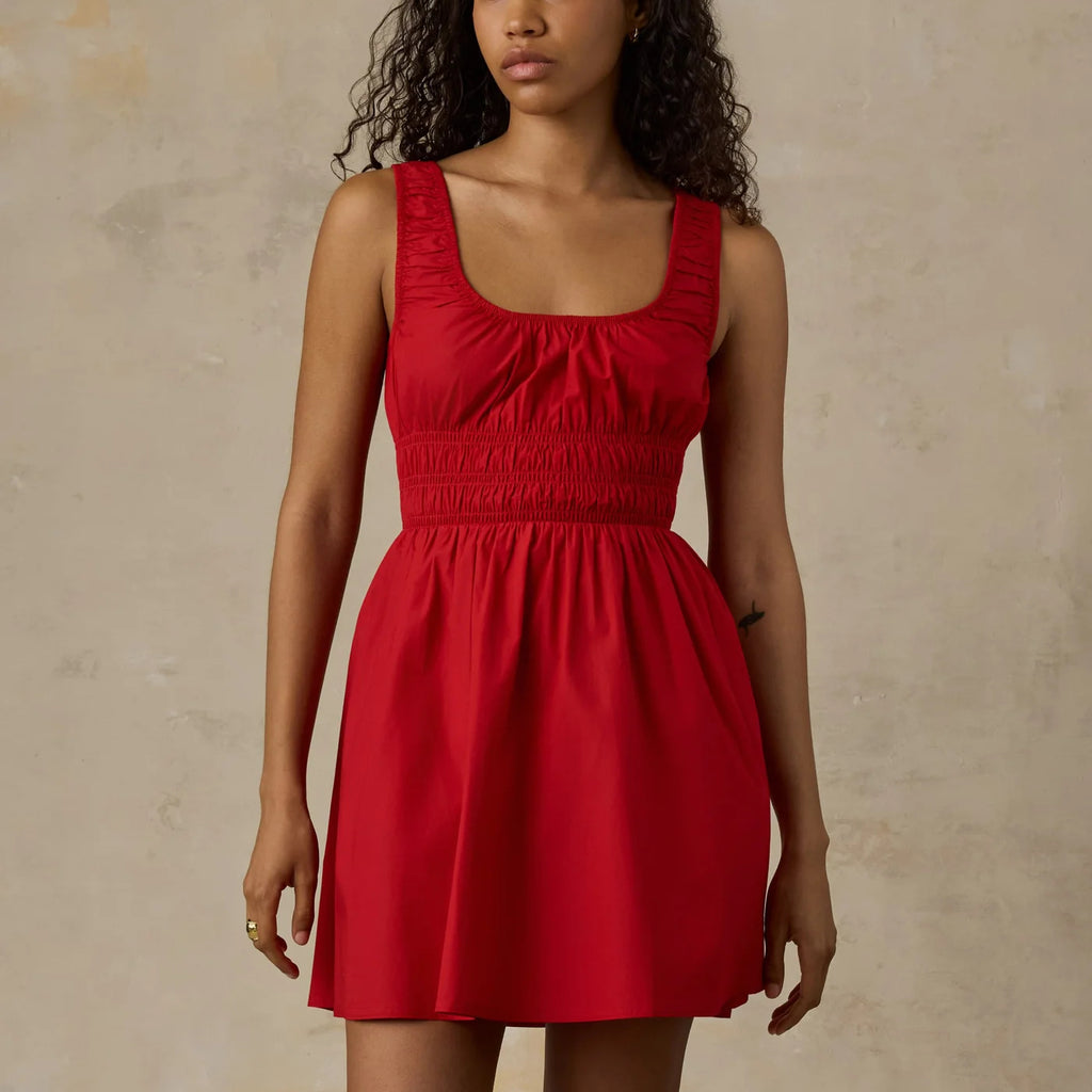 Faherty Coastal Poplin Sunseeker Mini Dress