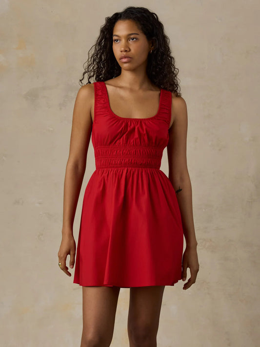 Faherty Coastal Poplin Sunseeker Mini Dress