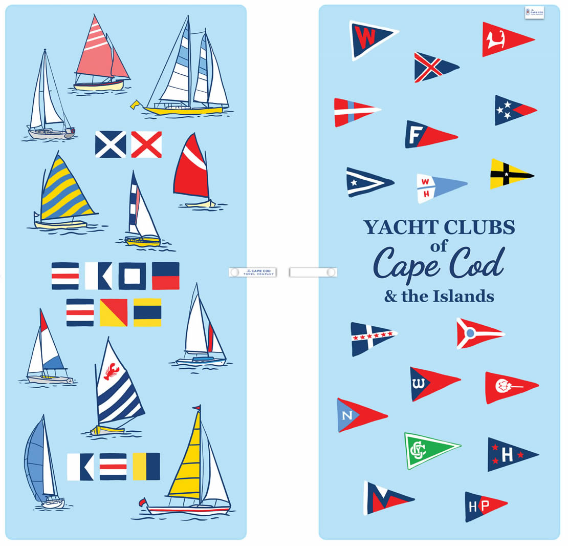 The Cape Cod Towel Company Yacht Club Beach Towel