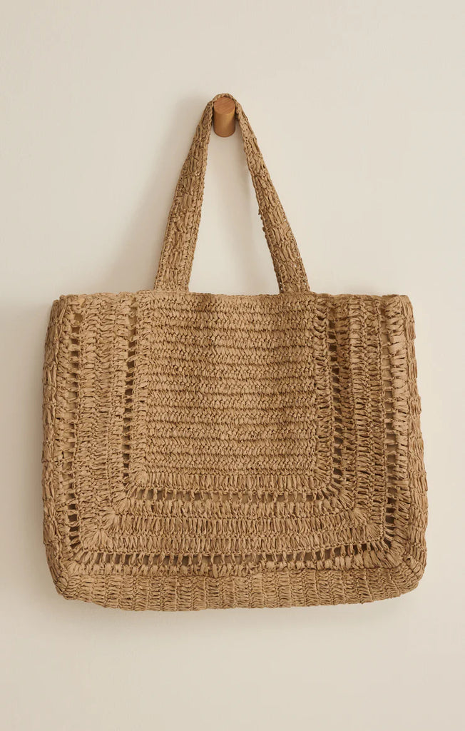 Z Supply Hideaway Raffia Tote