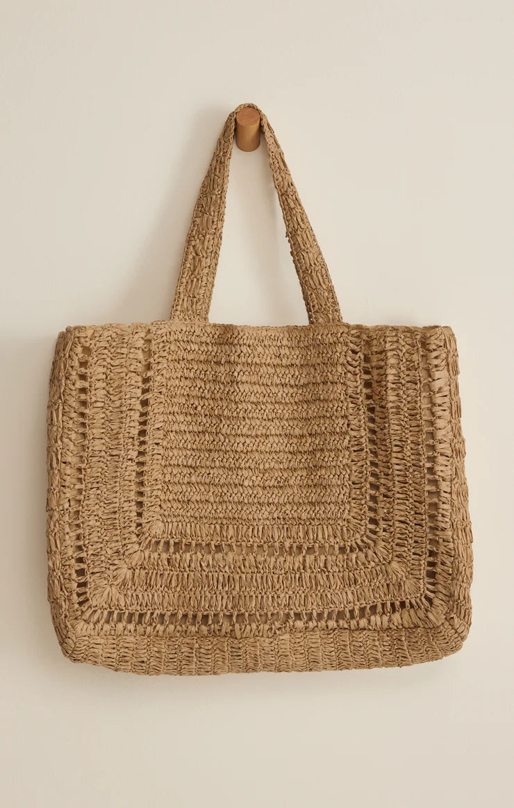 Z Supply Hideaway Raffia Tote