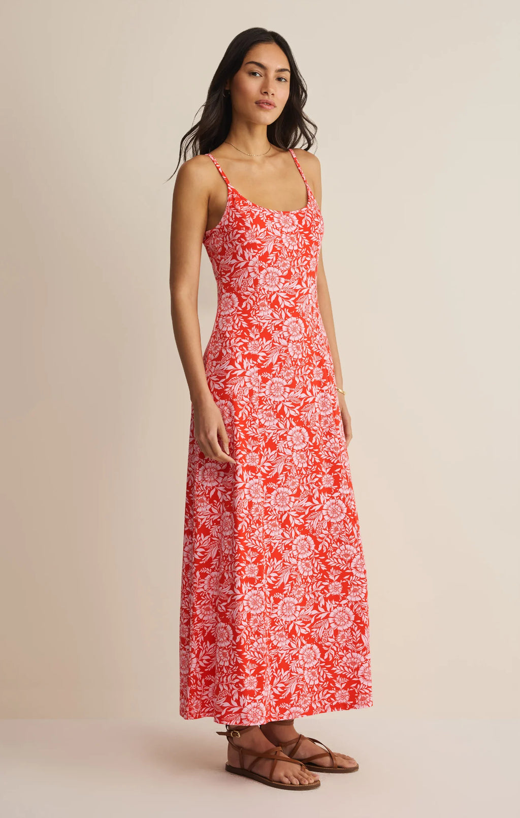 Z Supply Charisma Ona Floral Midi Dress