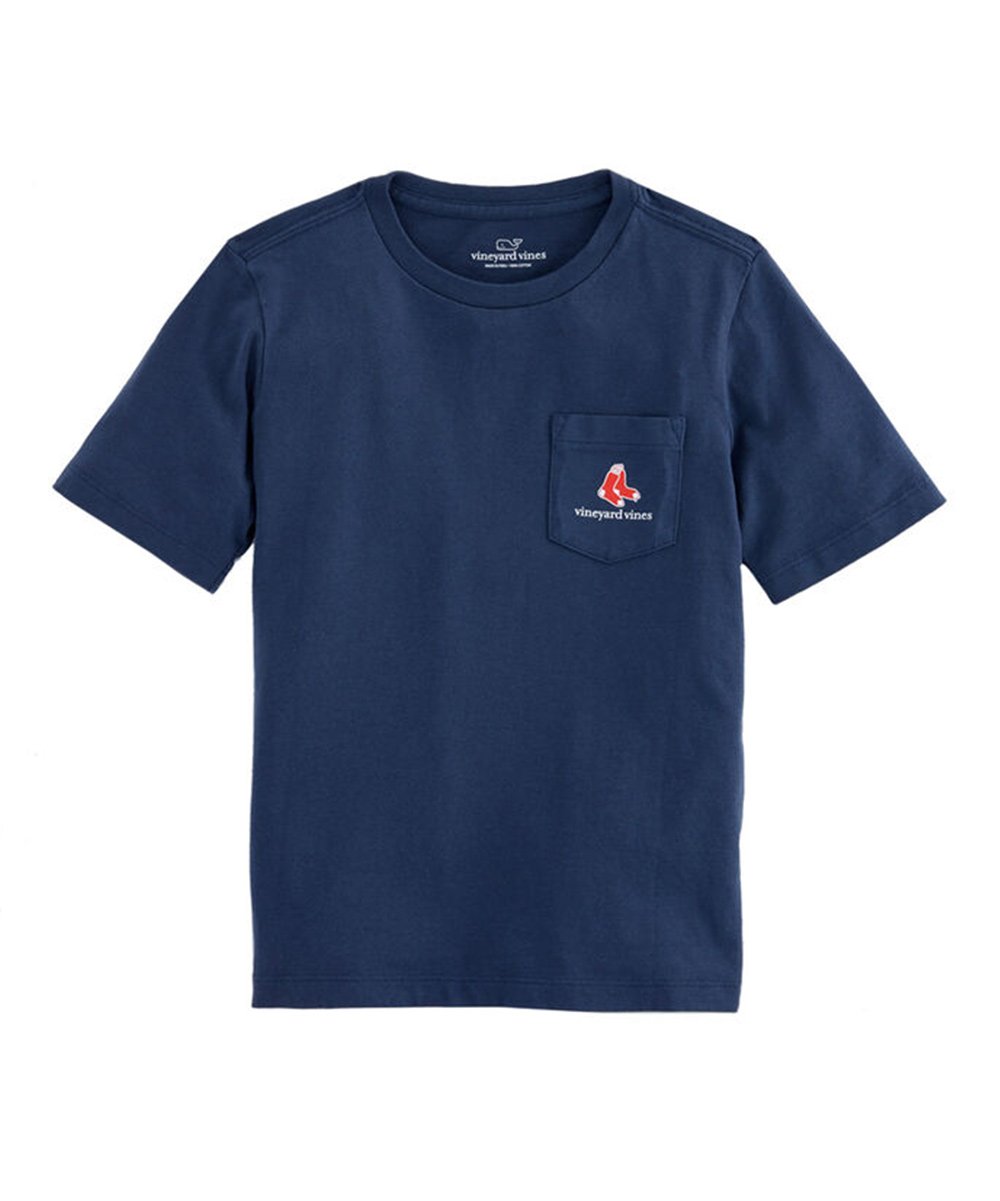 Vineyard Vines Boston Red Sox Green Monster Whale Pocket T-Shirt