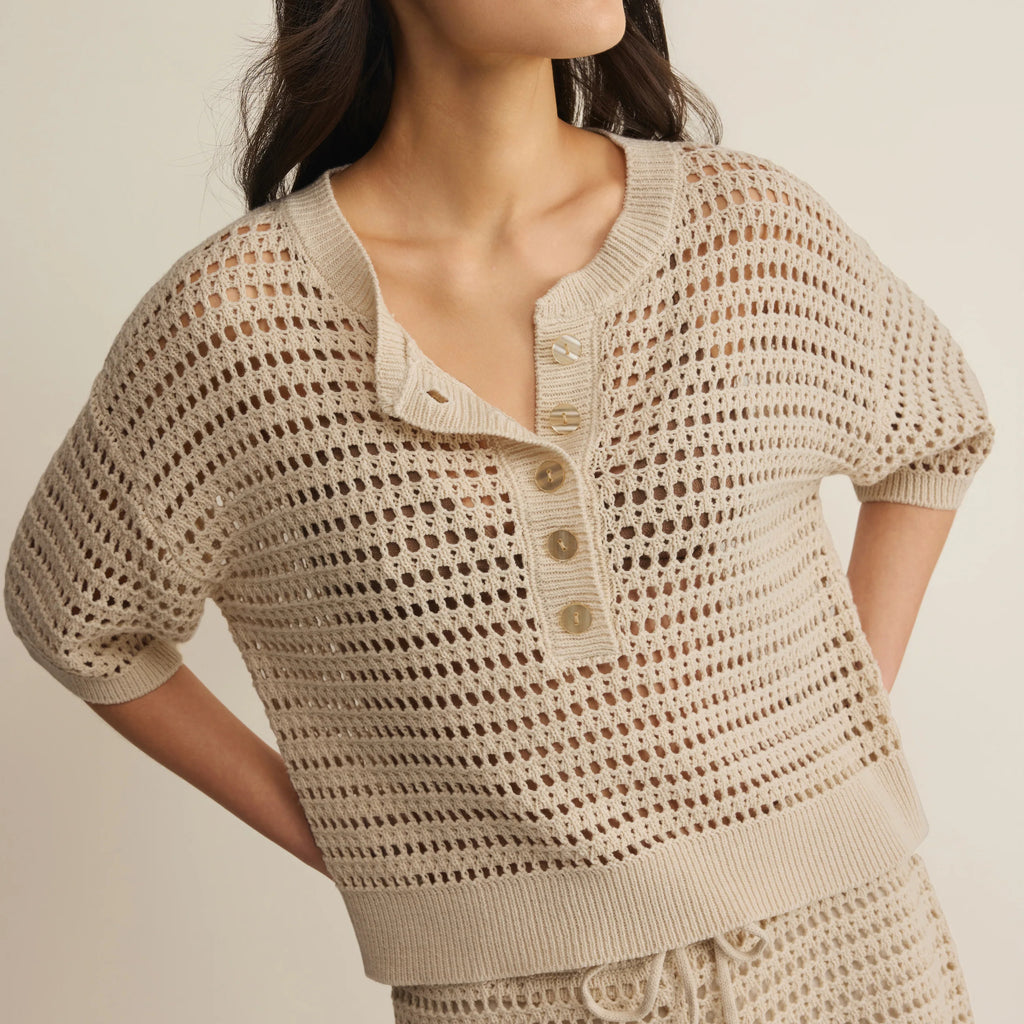 Z Supply Kylo Henley Crochet Top