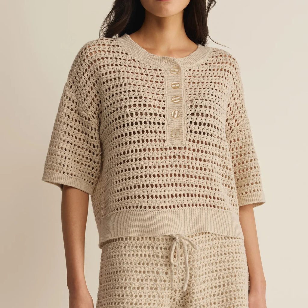 Z Supply Kylo Henley Crochet Top