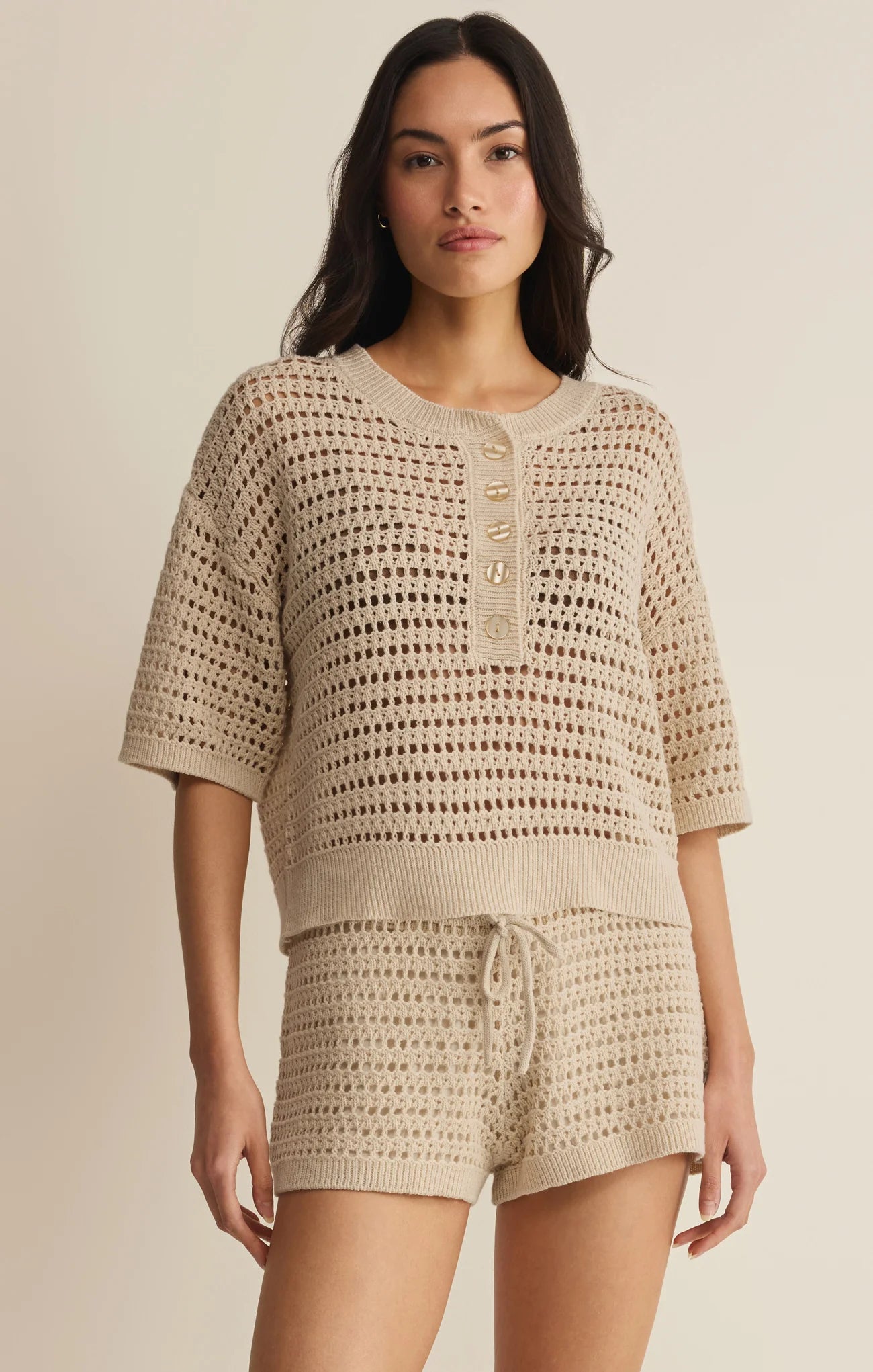 Z Supply Kylo Henley Crochet Top