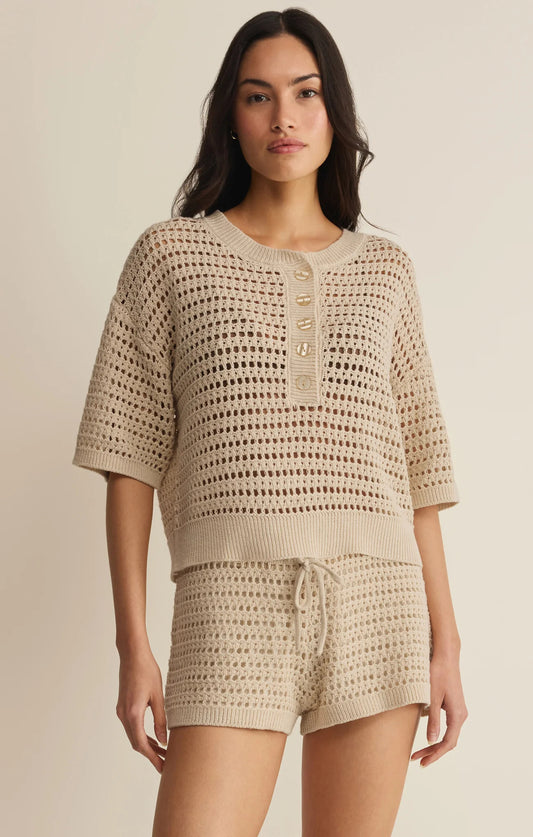 Z Supply Kylo Henley Crochet Top