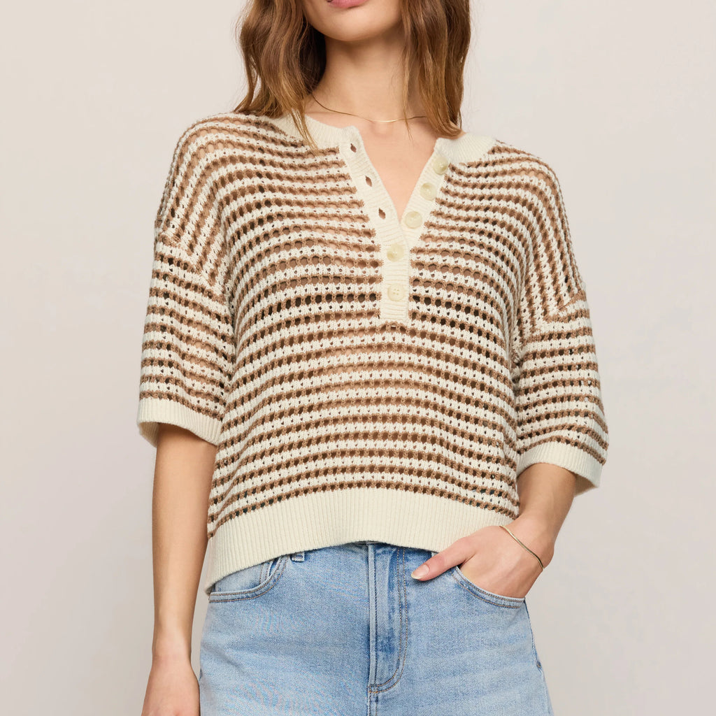 Z Supply Kylo Henley Crochet Top