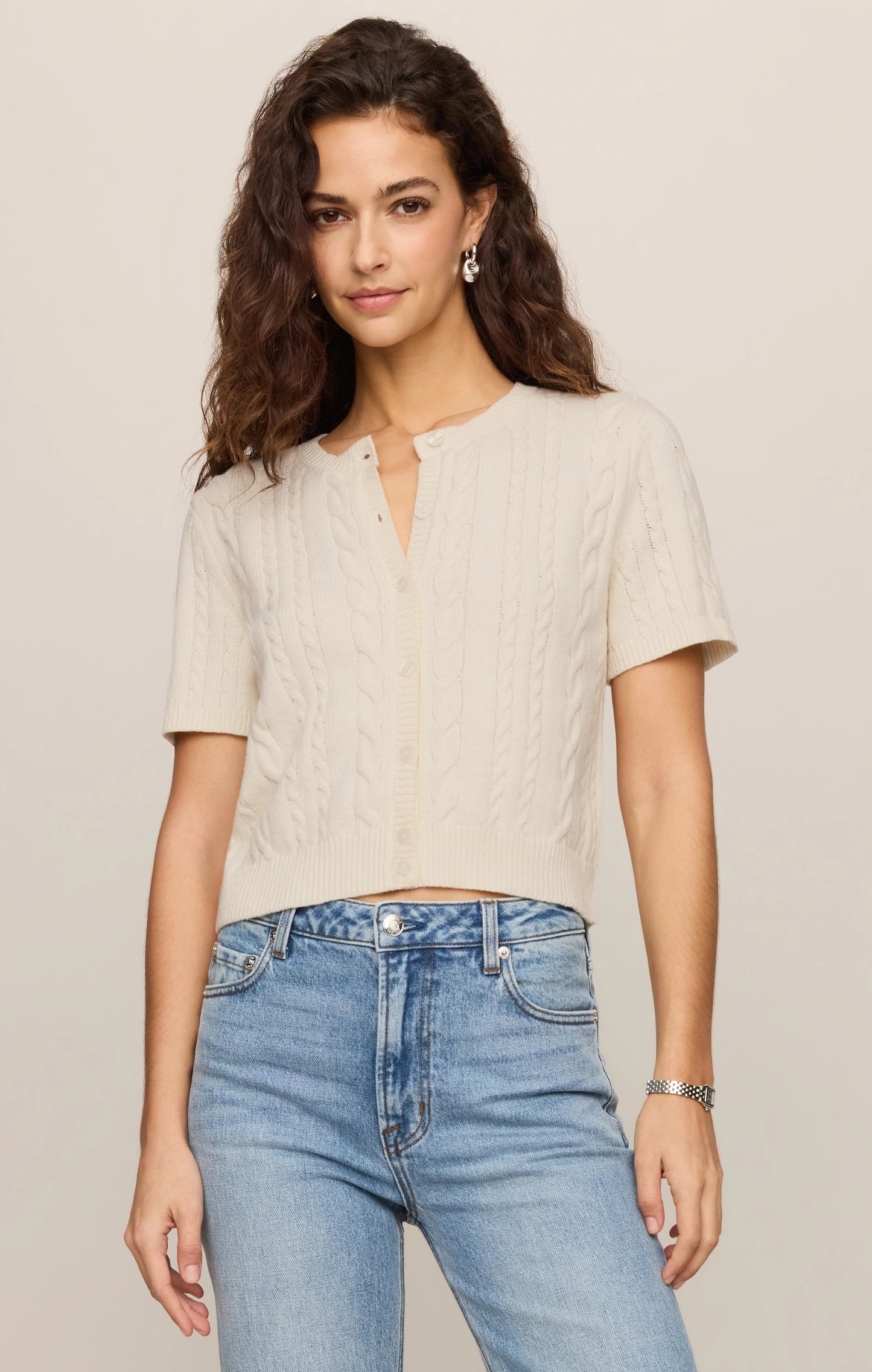 Z Supply Cera Short Sleeve Cardigan