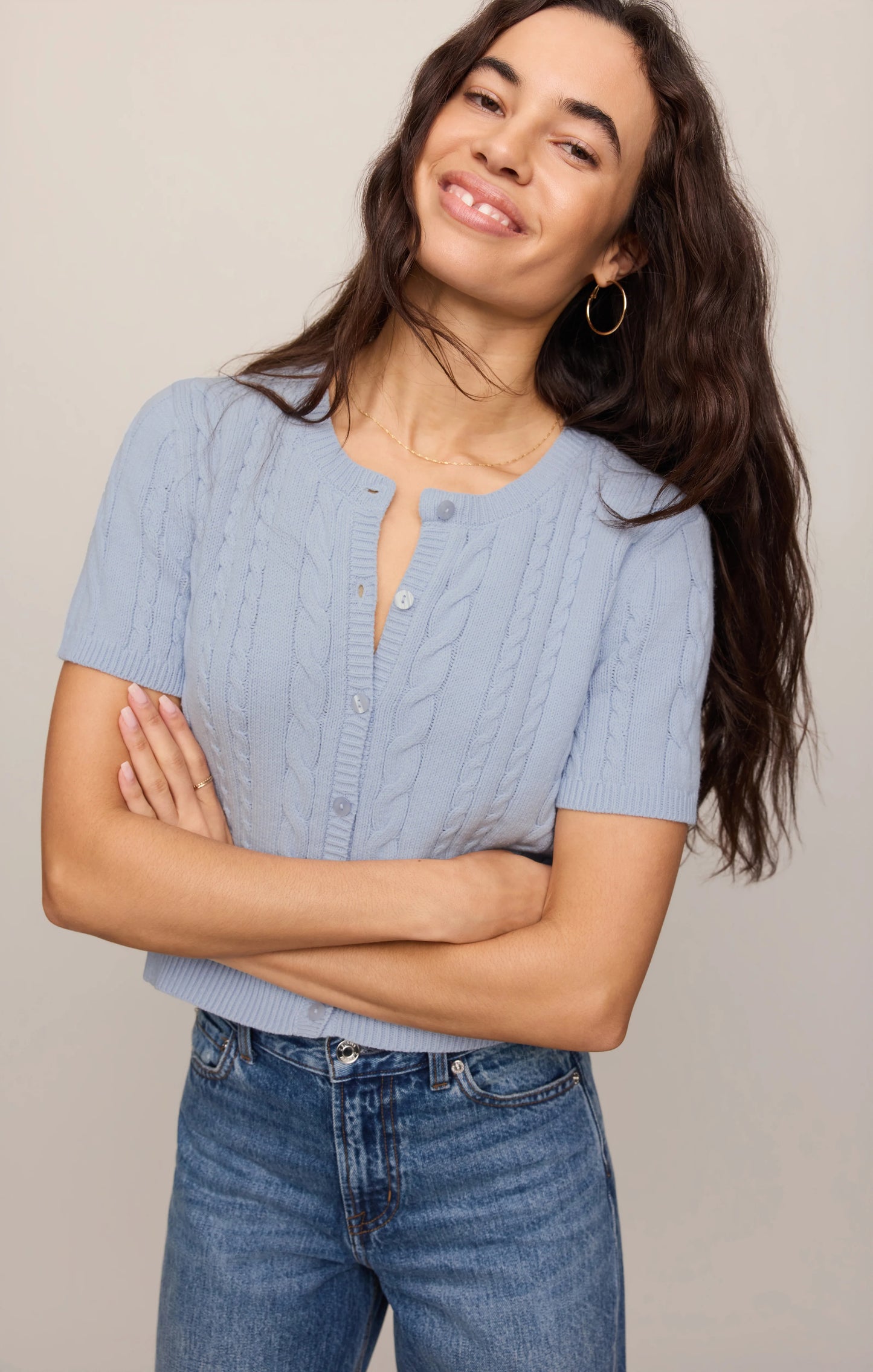 Z Supply Cera Short Sleeve Cardigan