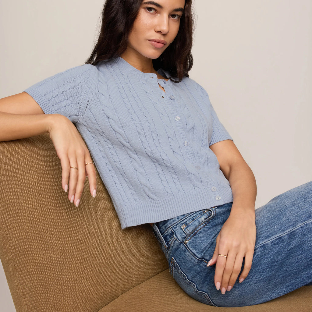 Z Supply Cera Short Sleeve Cardigan