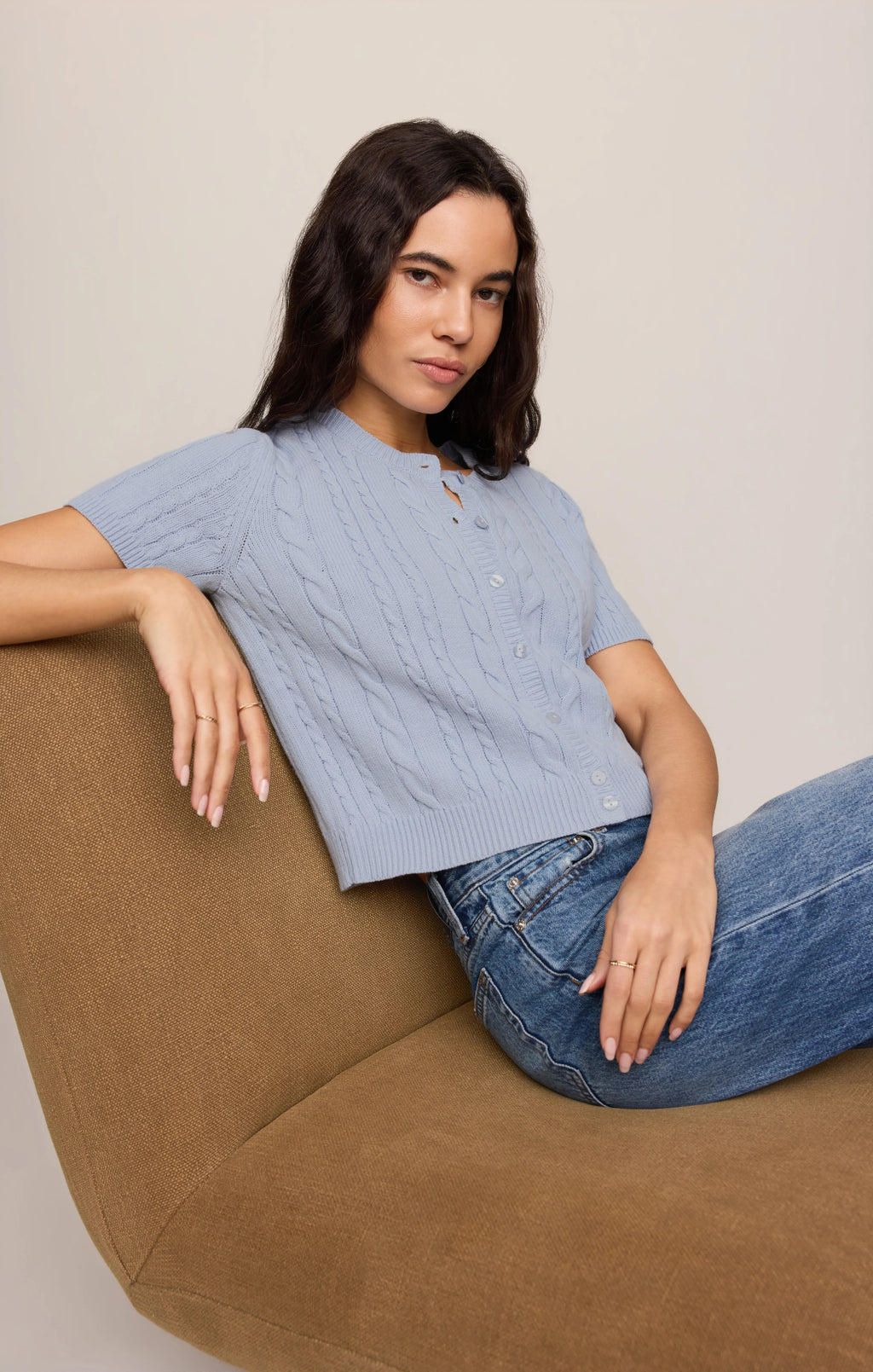 Z Supply Cera Short Sleeve Cardigan