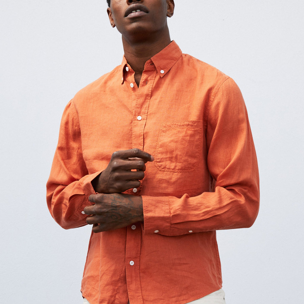 Billy Reid Linen Tuscumbia Shirt