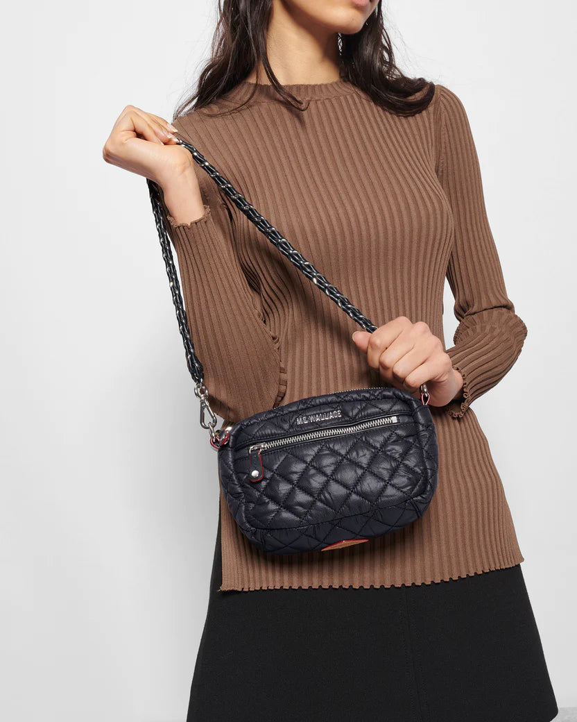 MZ Wallace Black Mini Crosby