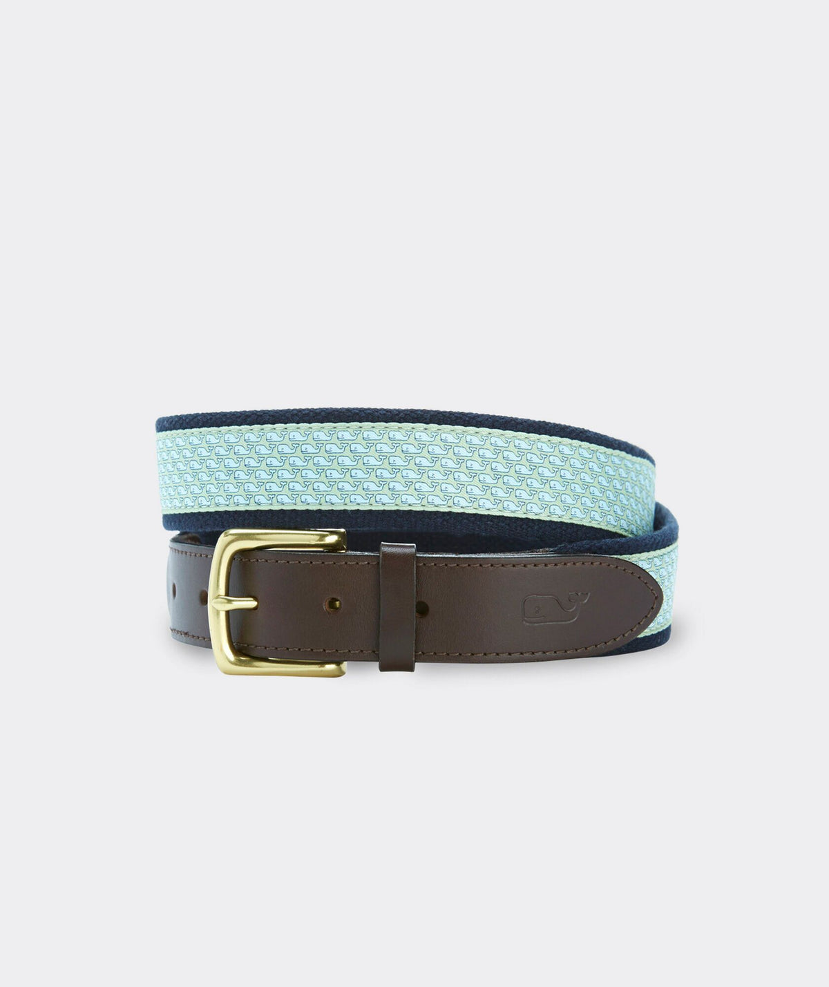 VINEYARD VINES Patchwork D-Ring Belt Navy Blue Trim Canvas Large Cape Cod EUC vineyard vines Patchwork Belts for Women | Mercari main image 2