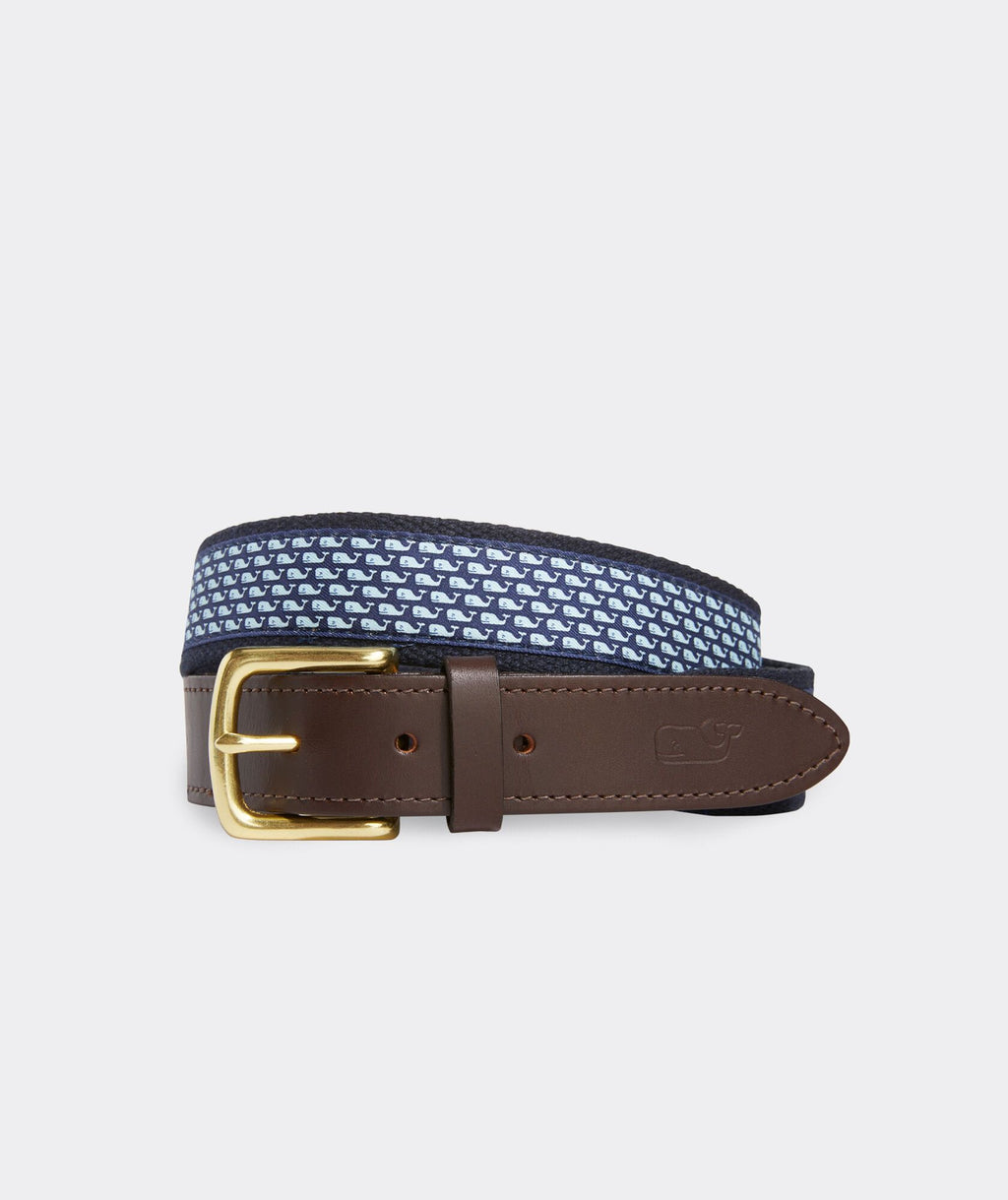Vineyard Vines Men's Vineyard Whale Canvas Club Belt