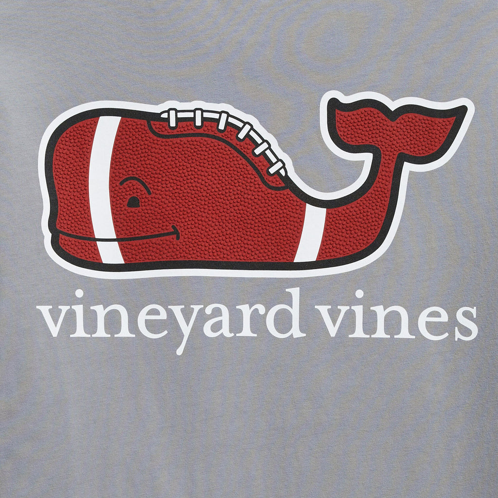 Vineyard Vines Men's Football Whale Long-Sleeve Pocket Tee