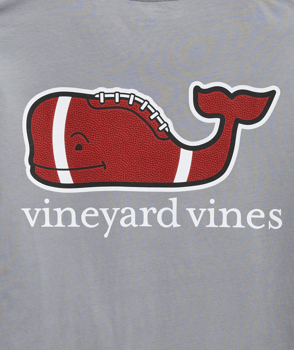 Vineyard Vines Men's Football Whale Long-Sleeve Pocket Tee