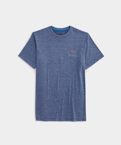 Vineyard Vines Men's Whale Logo Short-Sleeve Harbor Performance Tee