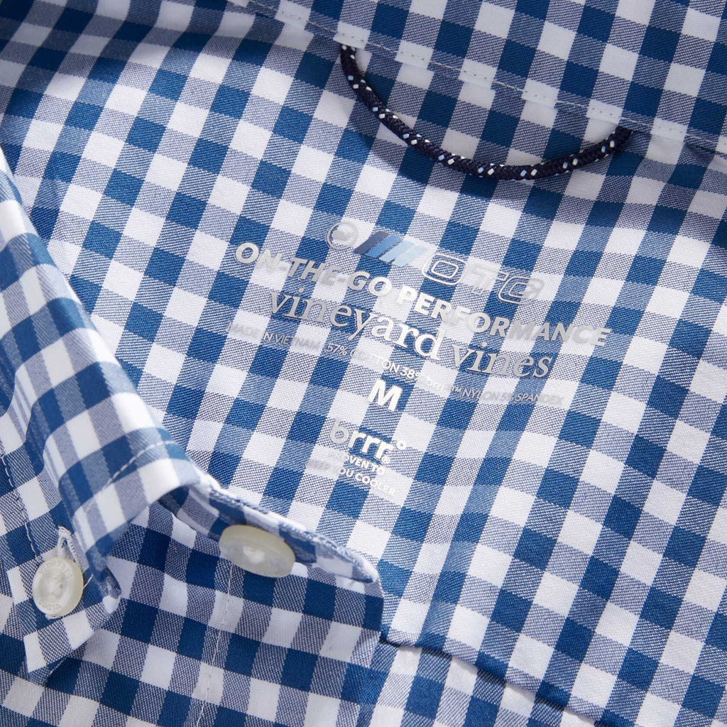 Vineyard Vines Men's Gingham On-The-Go brrr° Shirt