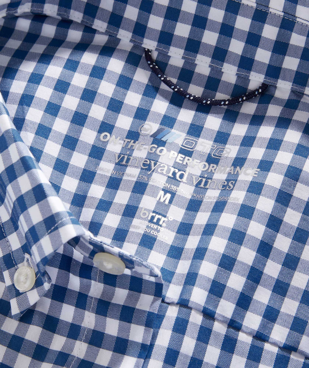 Vineyard Vines Men's Gingham On-The-Go brrr° Shirt