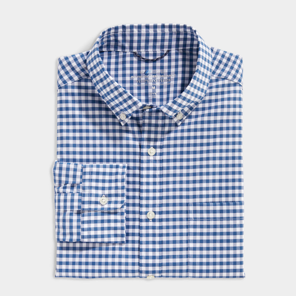 Vineyard Vines Men's Gingham On-The-Go brrr° Shirt