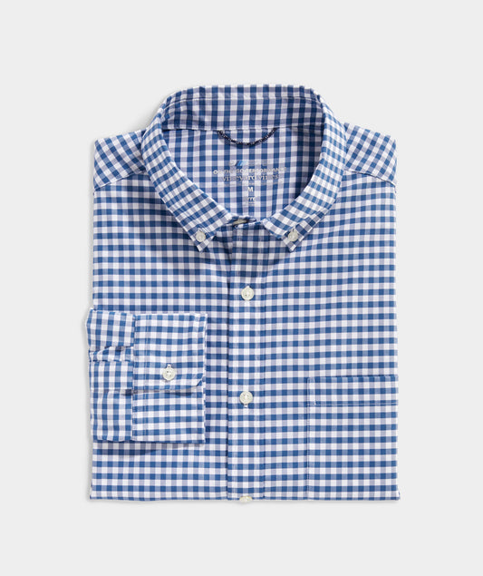 Vineyard Vines Men's Gingham On-The-Go brrr° Shirt