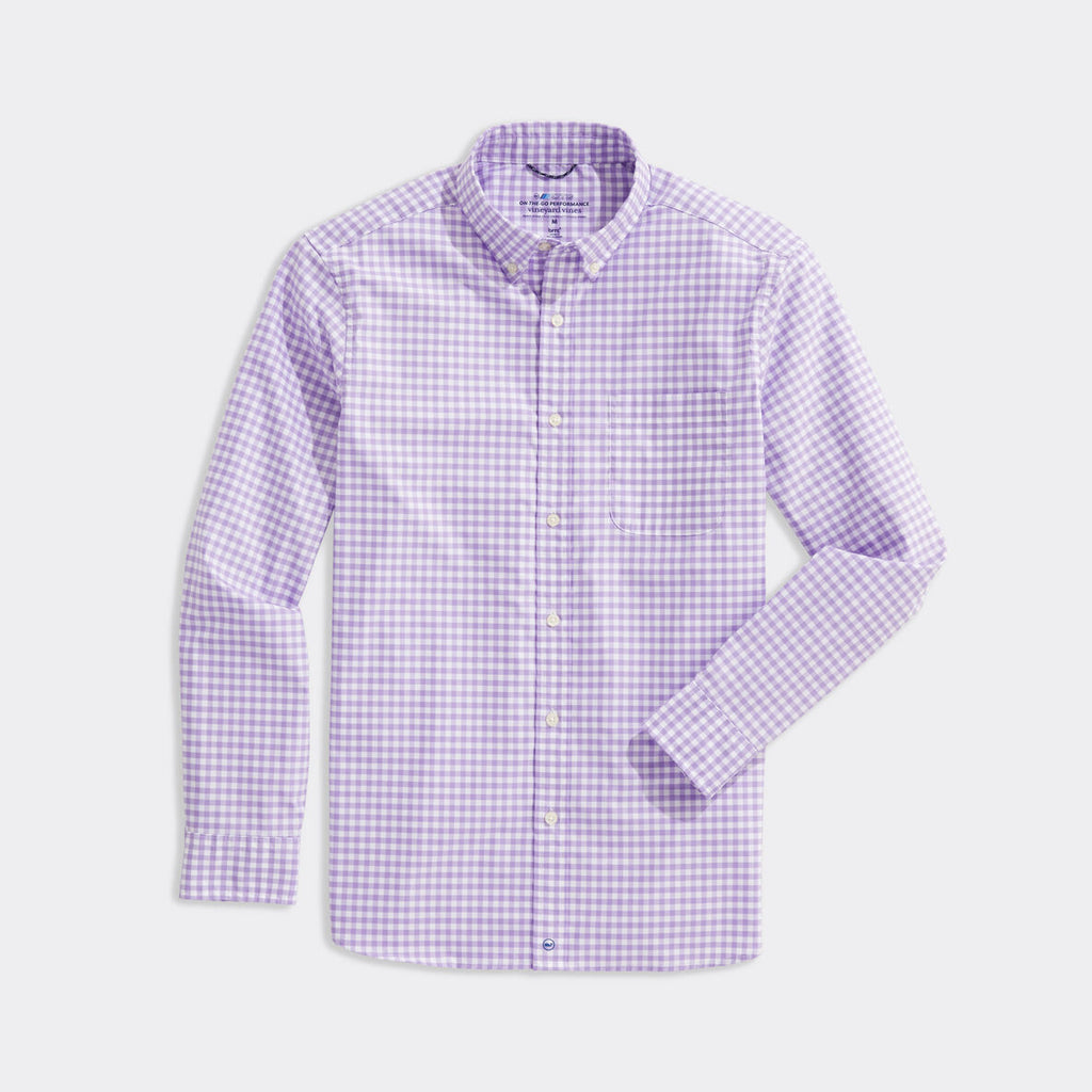 Vineyard Vines Men's Gingham On-The-Go brrr° Shirt