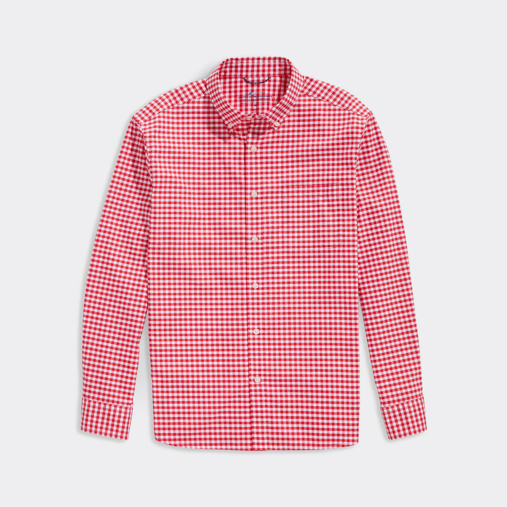 Vineyard Vines Men's Gingham On-The-Go brrr° Shirt