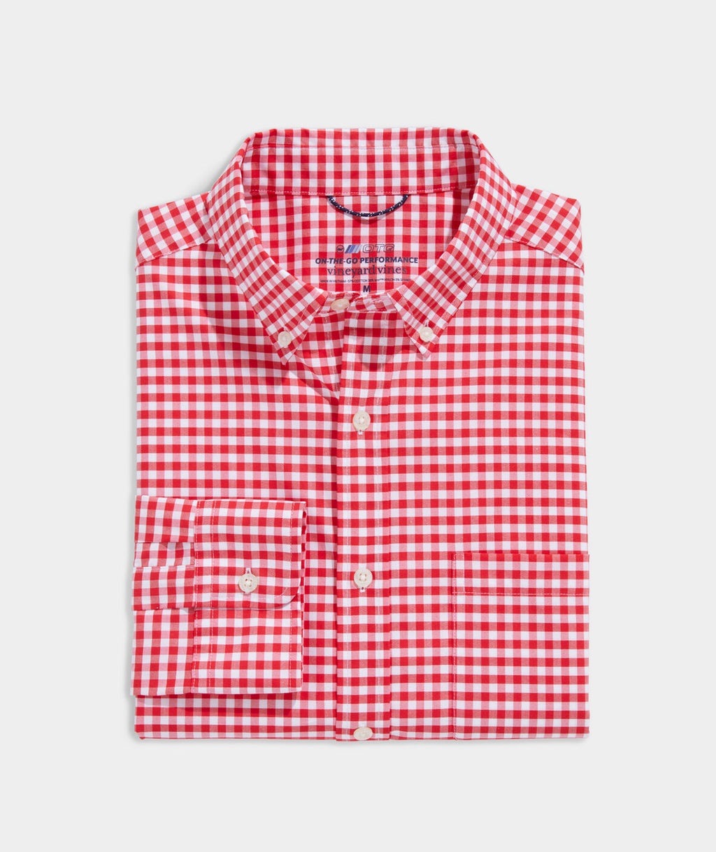 Vineyard Vines Men's Gingham On-The-Go brrr° Shirt