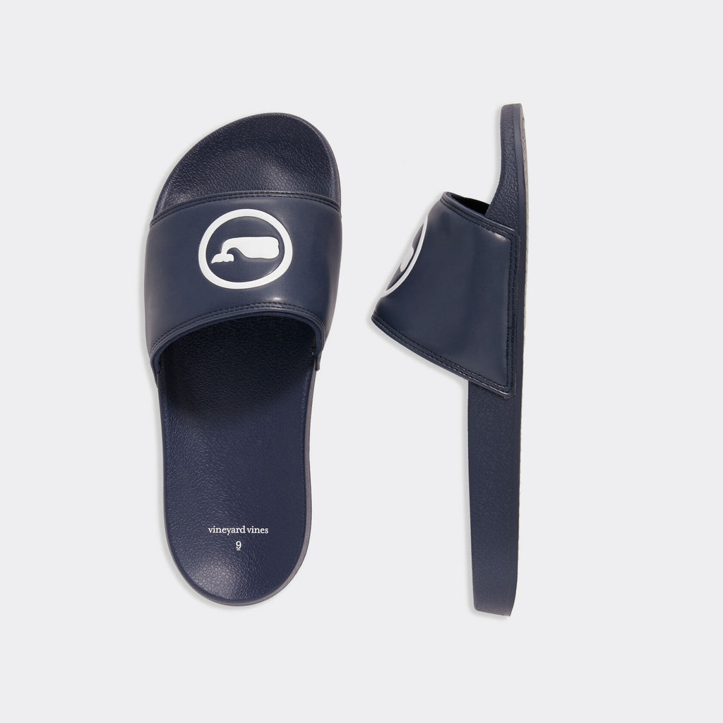 Vineyard Vines Men's Whale Dot Pool Slide