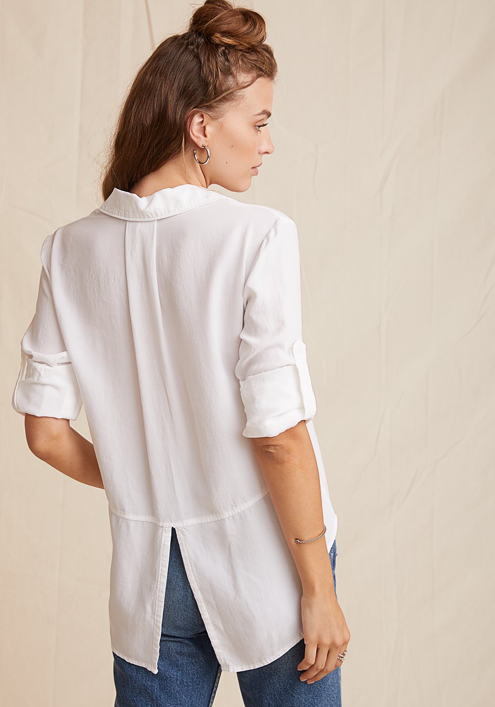 Bella Dahl Split Back Button Down Puritan Cape Cod