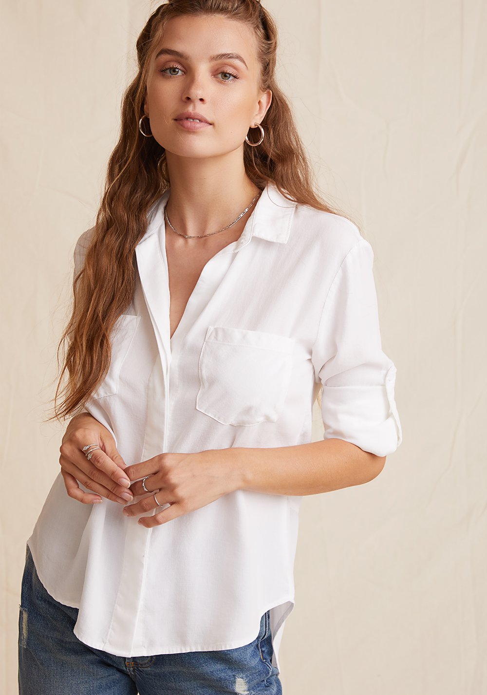 Bella Dahl Split Back Button Down - Puritan Cape Cod