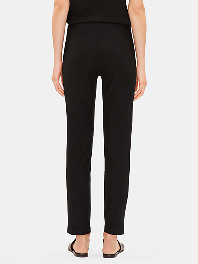 Eileen Fisher System Washable Stretch Crepe Slim Ankle Pant