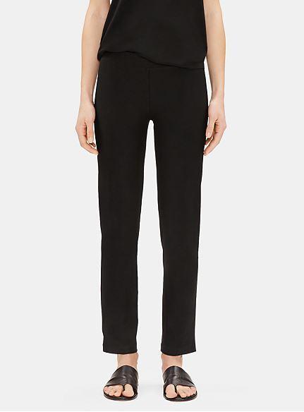 Eileen Fisher System Washable Stretch Crepe Slim Ankle Pant