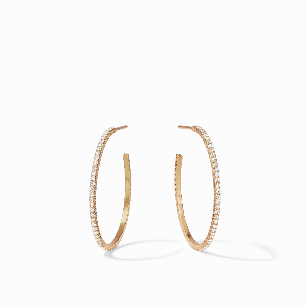 Julie Vos Windsor Cubic Zirconia Hoop Earrings