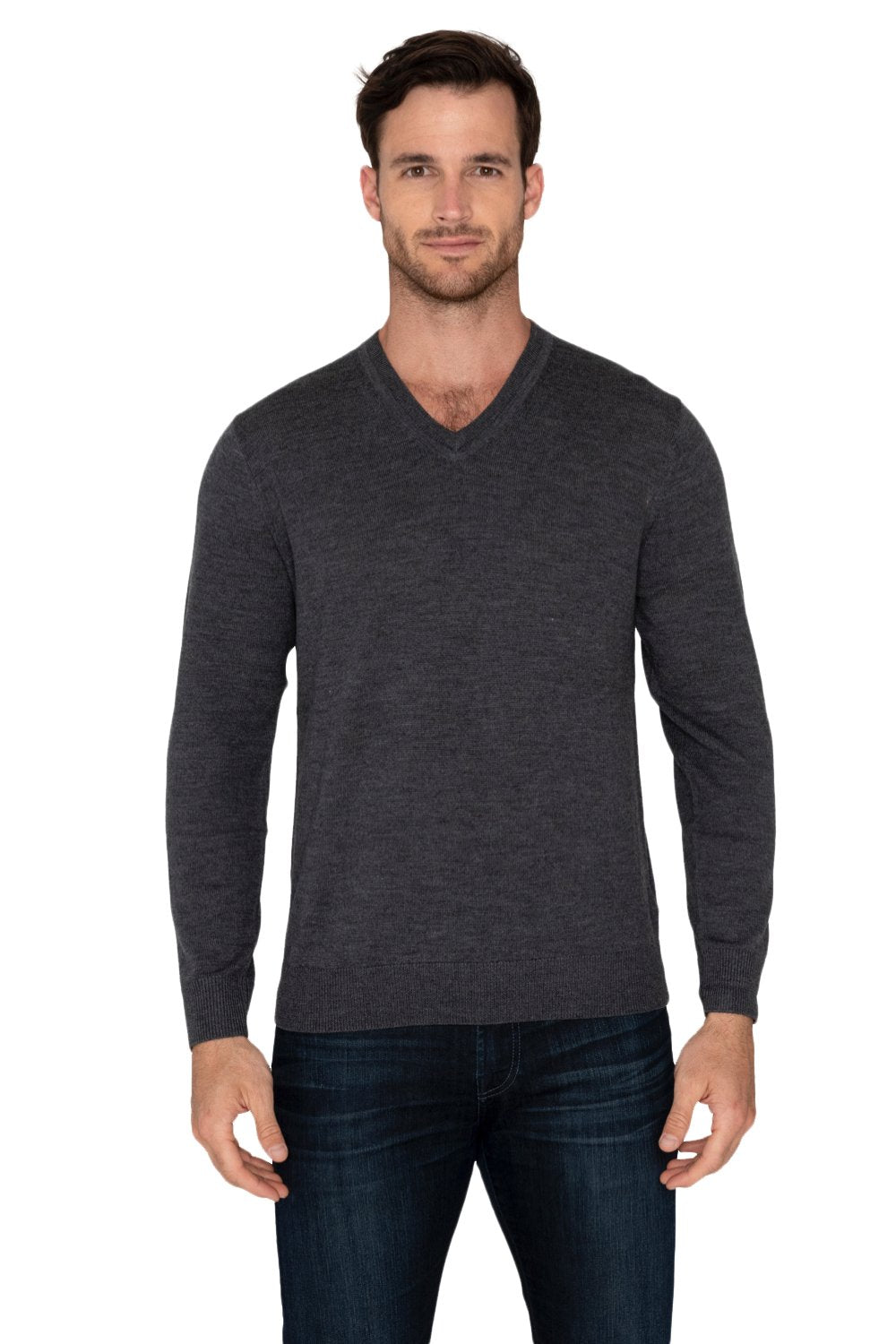 Raffi The Bronson Extra Fine Merino Wool V-Neck Sweater