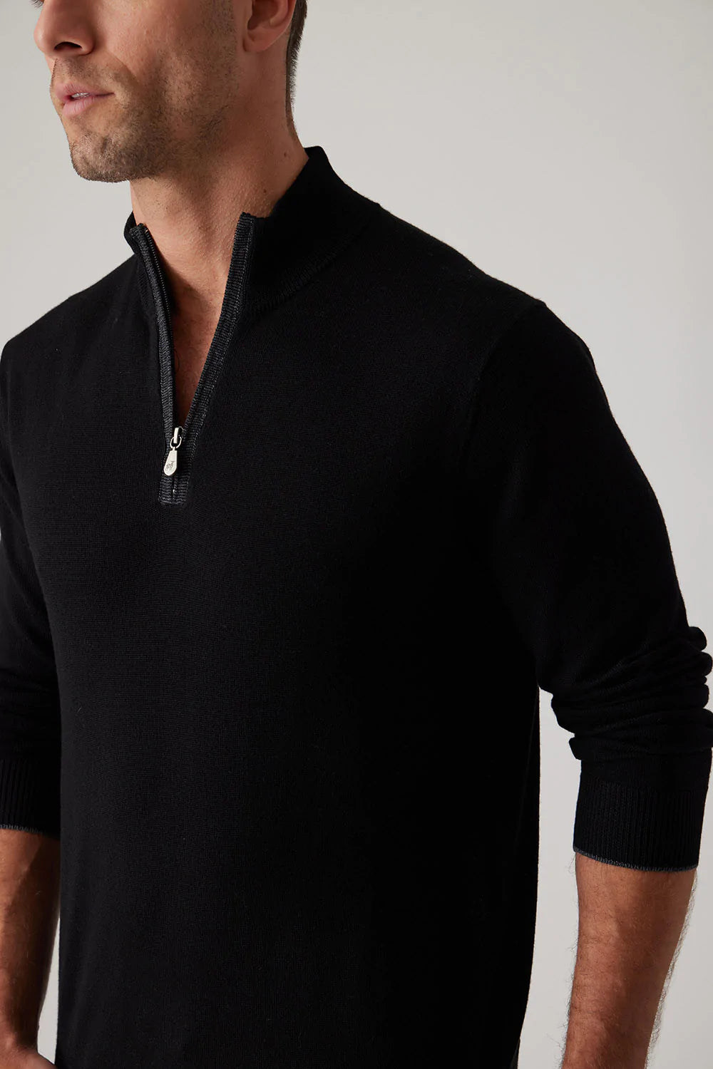 Raffi Extra Fine Merino Wool 1/4 Zip