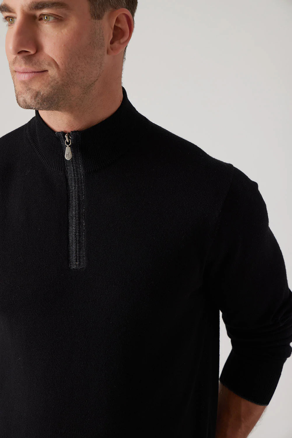 Raffi Extra Fine Merino Wool 1/4 Zip