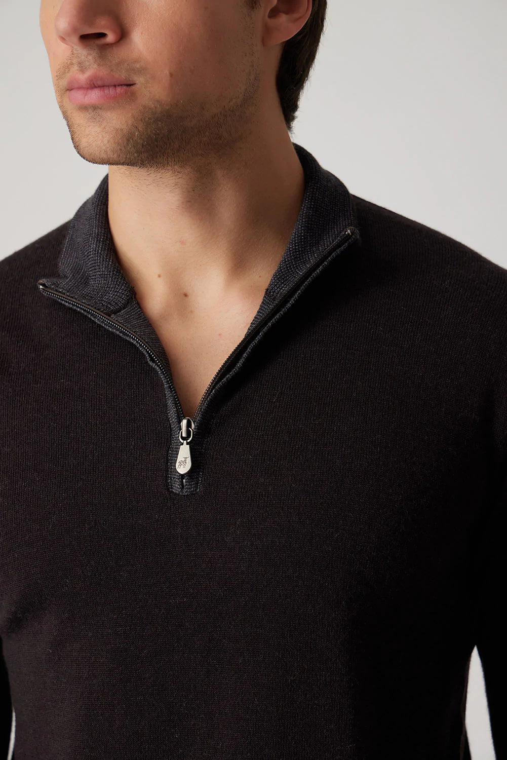 Raffi Extra Fine Merino Wool 1/4 Zip