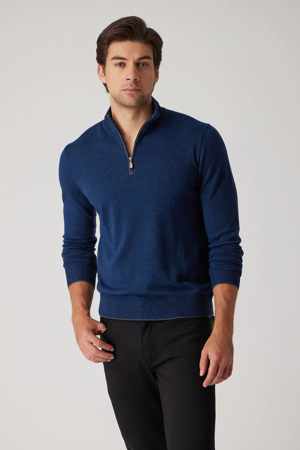 Raffi Extra Fine Merino Wool 1/4 Zip