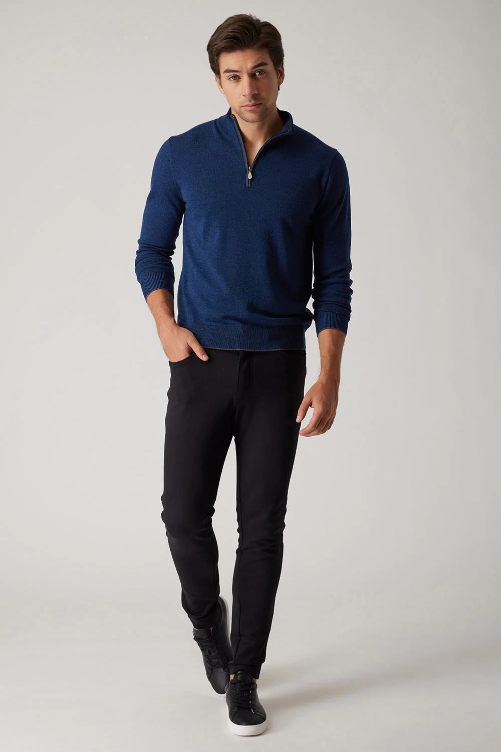 Raffi Extra Fine Merino Wool 1/4 Zip