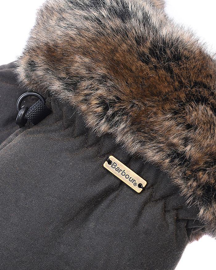 Barbour Women's Faux Fur Trim Mittens