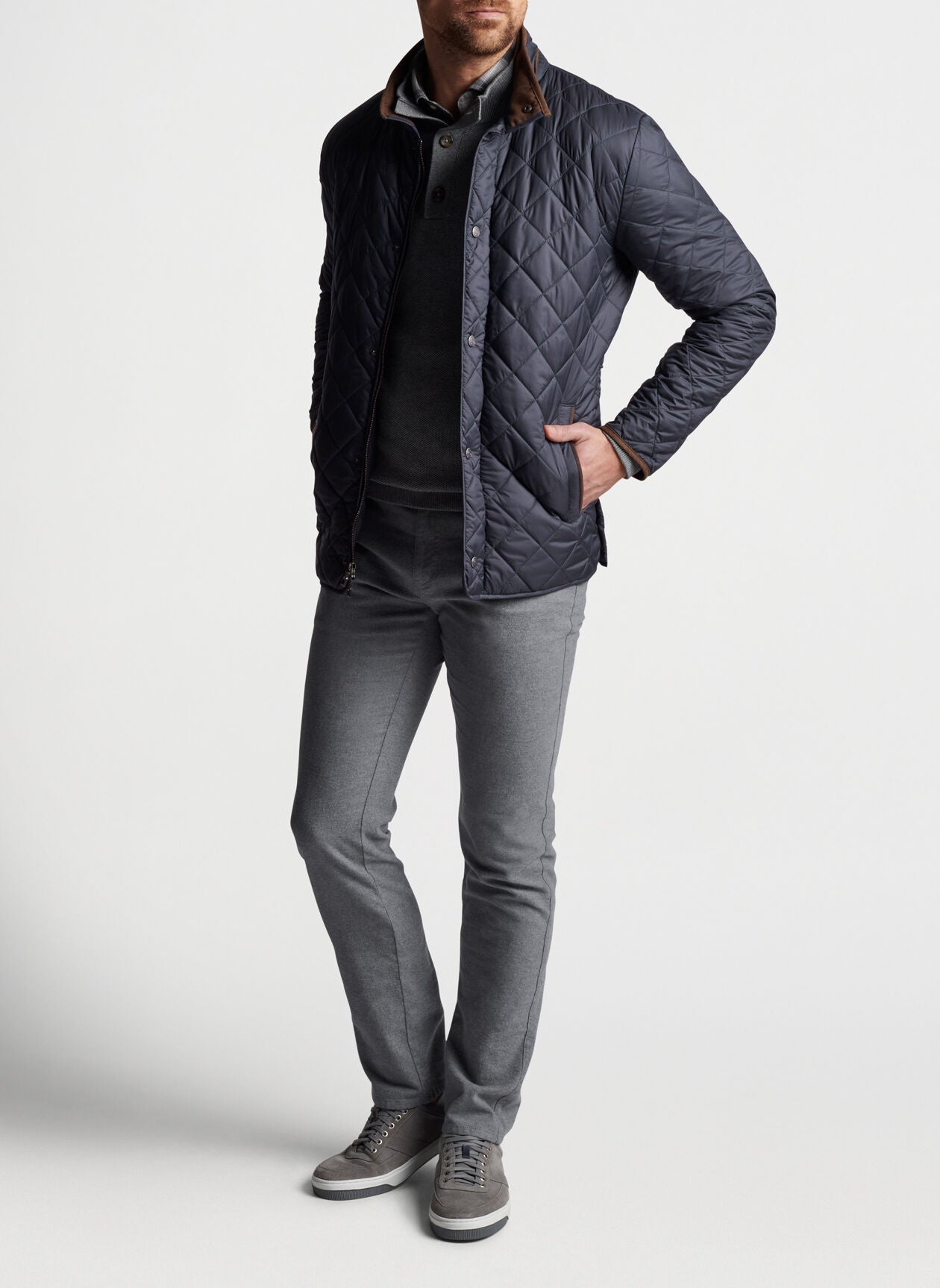 Peter Millar Suffolk Quilted Travel Coat