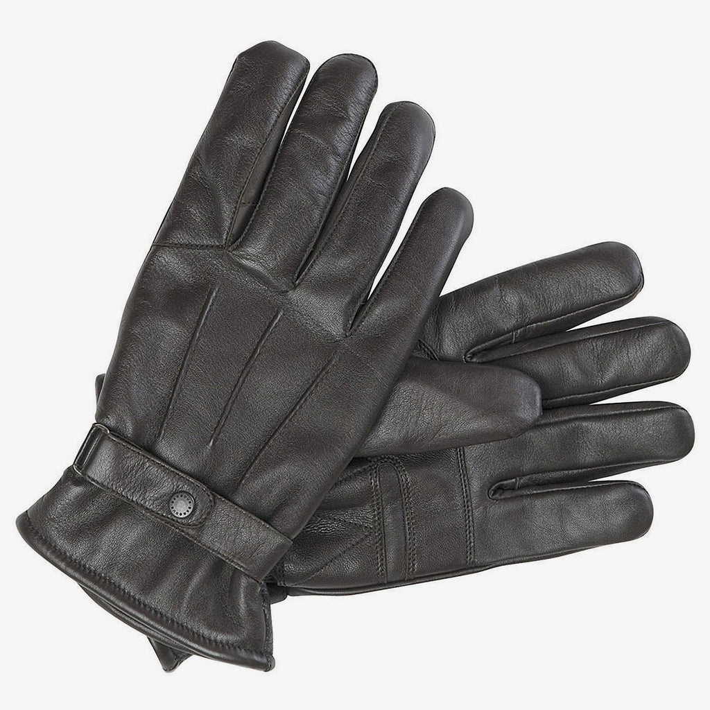 Barbour Insulated Burnished Leather Gloves